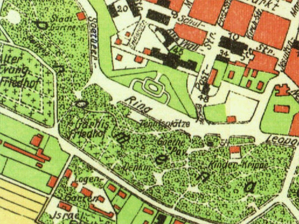 Fragment przedwojennego planu miasta